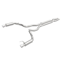 Magnaflow - MagnaFlow Cat Back, SS, 3in, Competition, Dual Split Polished 4.5in Tips 2015 Ford Mustang GT V8 5.0 - Demon Performance