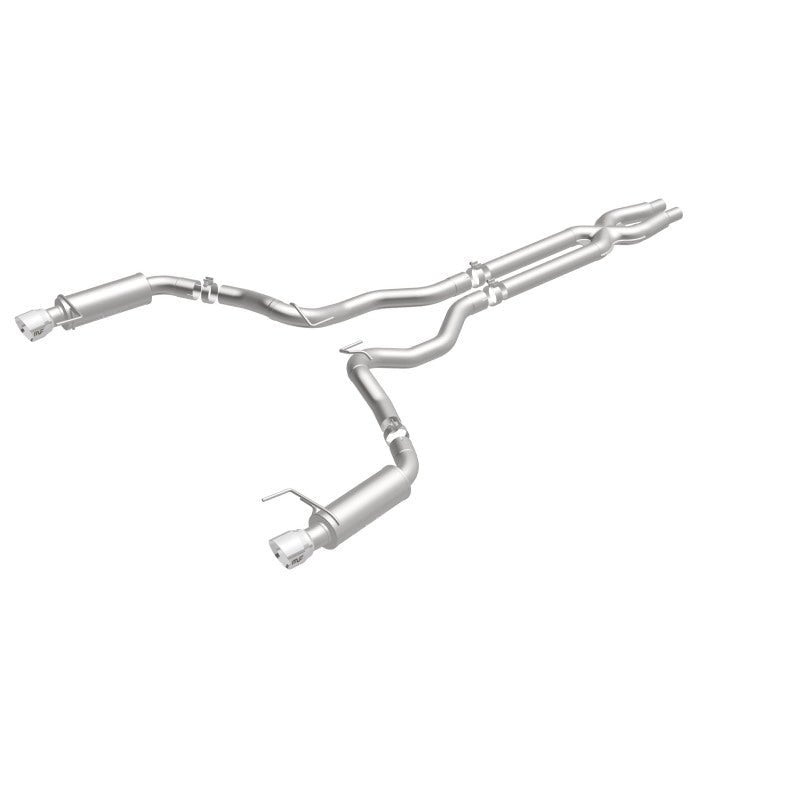 Magnaflow - MagnaFlow Cat Back, SS, 3in, Competition, Dual Split Polished 4.5in Tips 2015 Ford Mustang GT V8 5.0 - Demon Performance