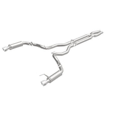 Magnaflow - MagnaFlow Cat Back, SS, 3in, Competition, Dual Split Polished 4.5in Tips 2015 Ford Mustang GT V8 5.0 - Demon Performance