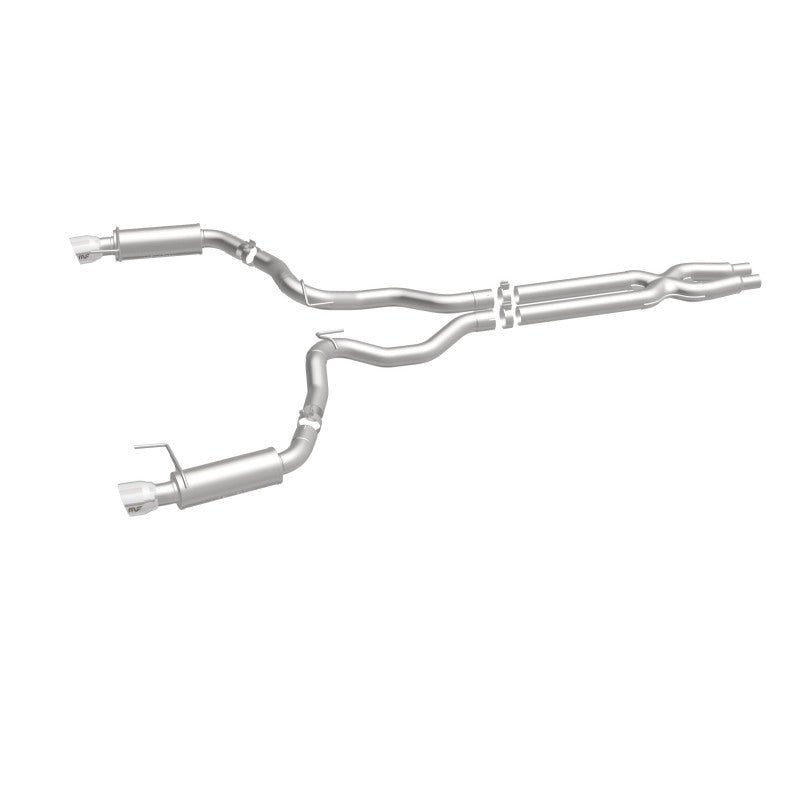 Magnaflow - MagnaFlow Cat Back, SS, 3in, Competition, Dual Split Polished 4.5in Tips 2015 Ford Mustang GT V8 5.0 - Demon Performance
