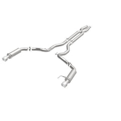 Magnaflow - MagnaFlow Cat Back, SS, 3in, Competition, Dual Split Polished 4.5in Tips 2015 Ford Mustang GT V8 5.0 - Demon Performance