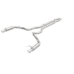 Magnaflow - MagnaFlow Cat Back, SS, 3in, Competition, Dual Split Polished 4.5in Tips 2015 Ford Mustang GT V8 5.0 - Demon Performance