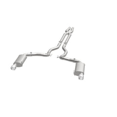 Magnaflow - MagnaFlow Cat Back, SS, 3in, Street, Dual Split Polished 4.5in Tips 2015 Ford Mustang GT V8 5.0L - Demon Performance