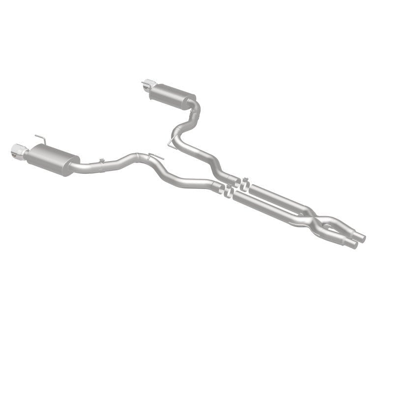 Magnaflow - MagnaFlow Cat Back, SS, 3in, Street, Dual Split Polished 4.5in Tips 2015 Ford Mustang GT V8 5.0L - Demon Performance