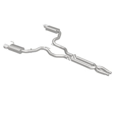 Magnaflow - MagnaFlow Cat Back, SS, 3in, Street, Dual Split Polished 4.5in Tips 2015 Ford Mustang GT V8 5.0L - Demon Performance