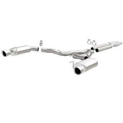 Magnaflow - MagnaFlow Cat Back, SS, 3in, Street, Dual Split Polished 4.5in Tips 2015 Ford Mustang GT V8 5.0L - Demon Performance