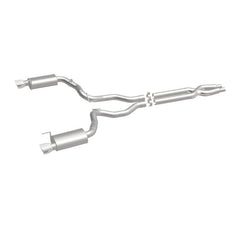 Magnaflow - MagnaFlow Cat Back, SS, 3in, Street, Dual Split Polished 4.5in Tips 2015 Ford Mustang GT V8 5.0L - Demon Performance