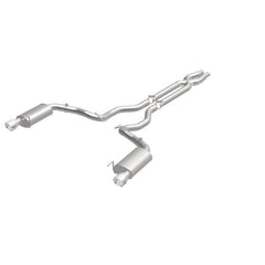 Magnaflow - MagnaFlow Cat Back, SS, 3in, Street, Dual Split Polished 4.5in Tips 2015 Ford Mustang GT V8 5.0L - Demon Performance