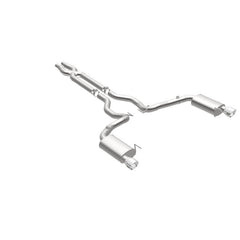 Magnaflow - MagnaFlow Cat Back, SS, 3in, Street, Dual Split Polished 4.5in Tips 2015 Ford Mustang GT V8 5.0L - Demon Performance