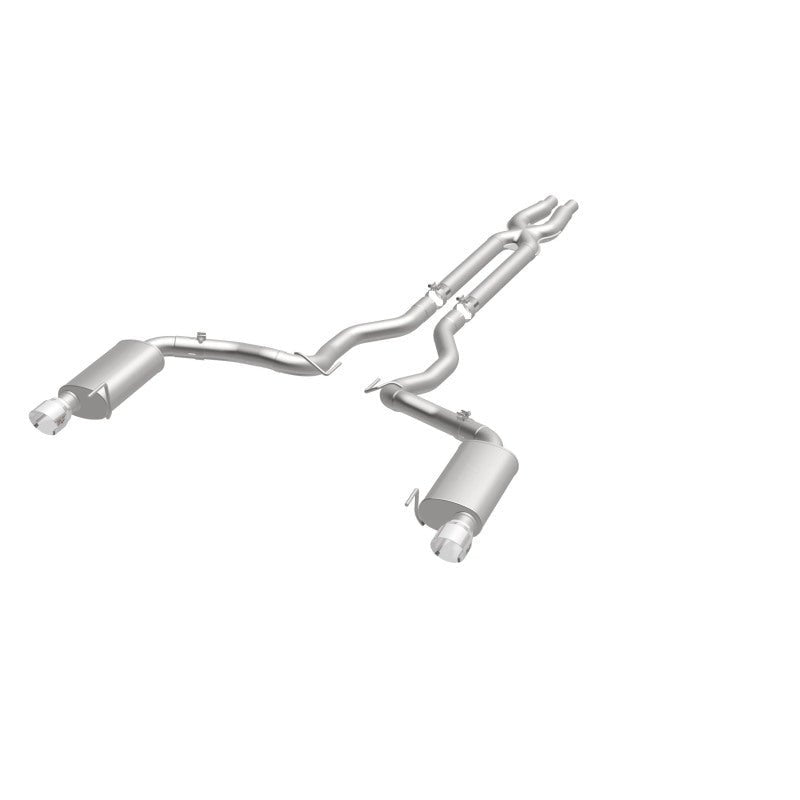Magnaflow - MagnaFlow Cat Back, SS, 3in, Street, Dual Split Polished 4.5in Tips 2015 Ford Mustang GT V8 5.0L - Demon Performance