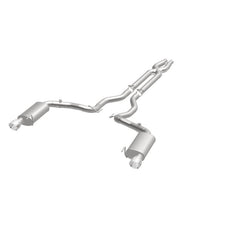Magnaflow - MagnaFlow Cat Back, SS, 3in, Street, Dual Split Polished 4.5in Tips 2015 Ford Mustang GT V8 5.0L - Demon Performance