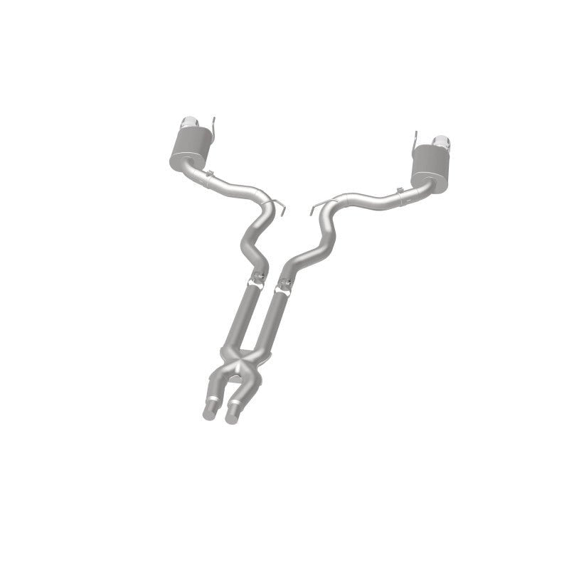 Magnaflow - MagnaFlow Cat Back, SS, 3in, Street, Dual Split Polished 4.5in Tips 2015 Ford Mustang GT V8 5.0L - Demon Performance