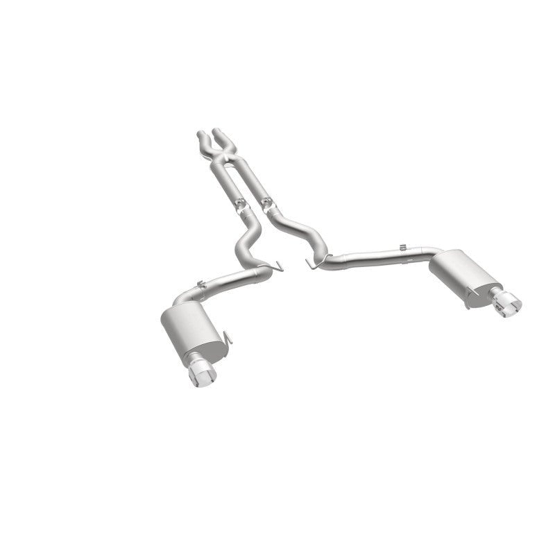 Magnaflow - MagnaFlow Cat Back, SS, 3in, Street, Dual Split Polished 4.5in Tips 2015 Ford Mustang GT V8 5.0L - Demon Performance