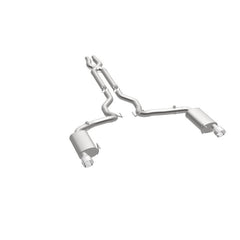 Magnaflow - MagnaFlow Cat Back, SS, 3in, Street, Dual Split Polished 4.5in Tips 2015 Ford Mustang GT V8 5.0L - Demon Performance