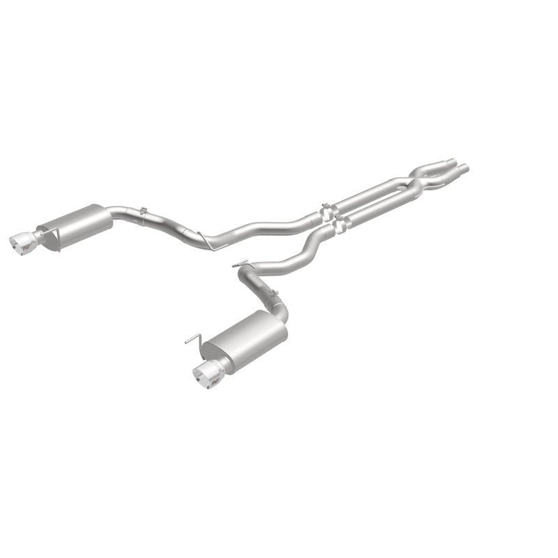 Magnaflow - MagnaFlow Cat Back, SS, 3in, Street, Dual Split Polished 4.5in Tips 2015 Ford Mustang GT V8 5.0L - Demon Performance