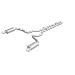 Magnaflow - MagnaFlow Cat Back, SS, 3in, Street, Dual Split Polished 4.5in Tips 2015 Ford Mustang GT V8 5.0L - Demon Performance