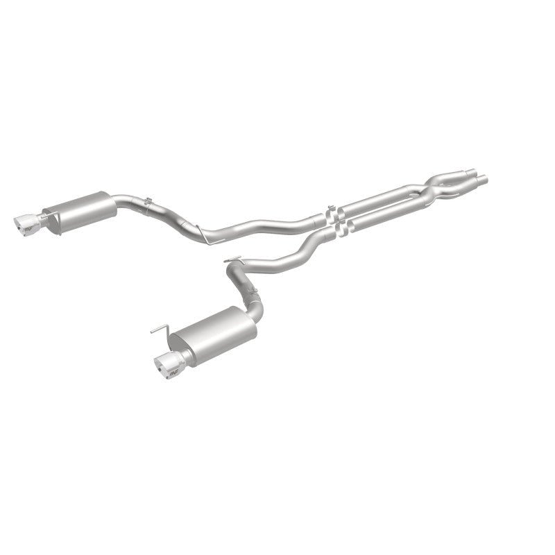 Magnaflow - MagnaFlow Cat Back, SS, 3in, Street, Dual Split Polished 4.5in Tips 2015 Ford Mustang GT V8 5.0L - Demon Performance