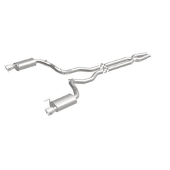 Magnaflow - MagnaFlow Cat Back, SS, 3in, Street, Dual Split Polished 4.5in Tips 2015 Ford Mustang GT V8 5.0L - Demon Performance