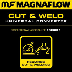 Magnaflow - MagnaFlow Conv Univ 2.25 inch Inlet/Outlet Center/Center Oval (CA OBDII) - Demon Performance