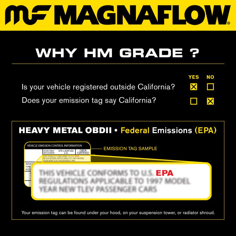 Magnaflow - MagnaFlow Conv Univ 2.50inch - Demon Performance