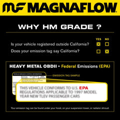 Magnaflow - MagnaFlow Conv Univ 2.50inch - Demon Performance