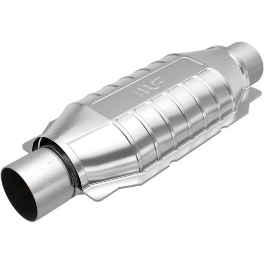 Magnaflow - MagnaFlow Conv Univ 2.5in Inlet/Outlet Center/Center Oval 12in Body L x 6.5in W x 16in Overall L - Demon Performance