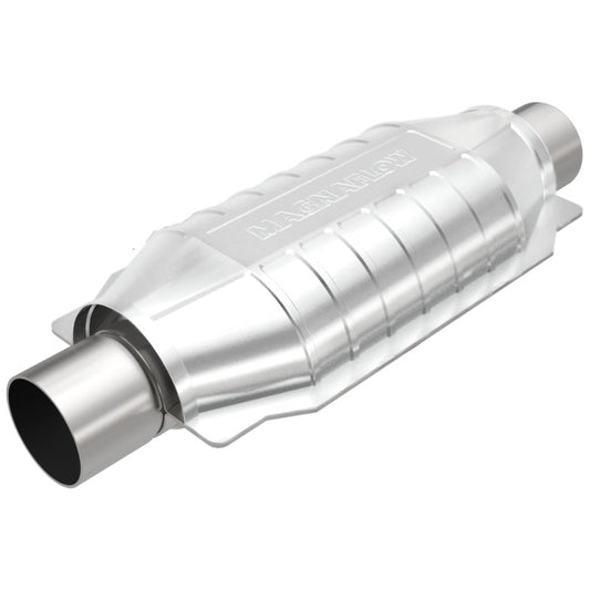 Magnaflow - MagnaFlow Conv Univ 2.5in Inlet/Outlet Center/Center Oval 12in Body L x 6.5in W x 16in Overall L - Demon Performance