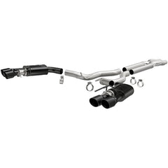 Magnaflow - MagnaFlow SYS Cat - Back 2018 Ford Mustang GT 5.0L Competition Dual Exit Black 4in Tips - Demon Performance