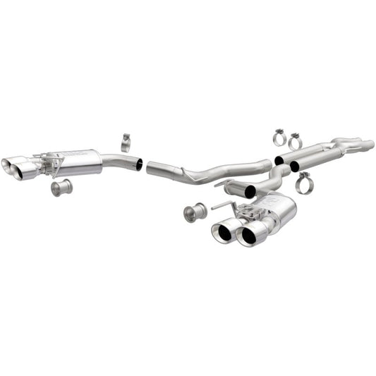 Magnaflow - MagnaFlow SYS Cat - Back 2018 Ford Mustang GT 5.0L Competition Dual Exit Polished 4in Tips - Demon Performance