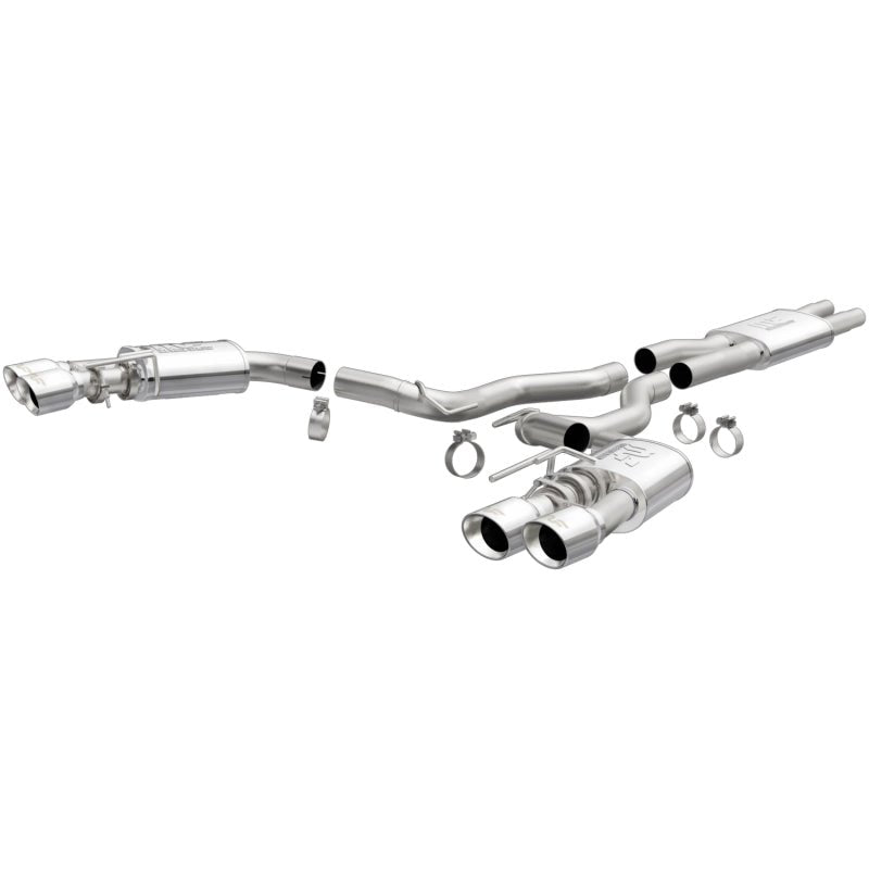 Magnaflow - MagnaFlow SYS Cat - Back 2018 Ford Mustang GT 5.0L Street Dual Exit Polished 4in Tips - Demon Performance