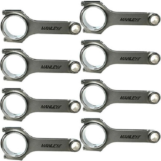 Manley Performance - Manley Chevrolet LS 6.125 Length H Tuff Series Connecting Rod Set w/ ARP 2000 Bolts - Demon Performance