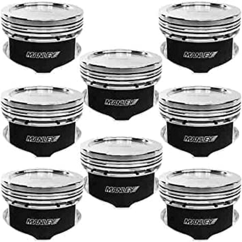 Manley Performance - Manley Chrysler 5.7L Hemi 90.9mm Stock Stroke 3.922in Bore - 12cc Dish Extreme Duty Platinum Pistons - Demon Performance