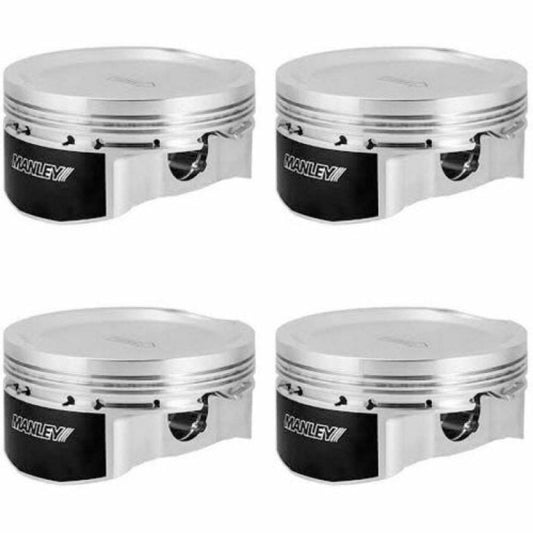 Manley Performance - Manley Subaru EJ257 100mm +.50mm Bore 8.5:1 - 17cc Dish Platinum Series Piston Set with Rings - Demon Performance