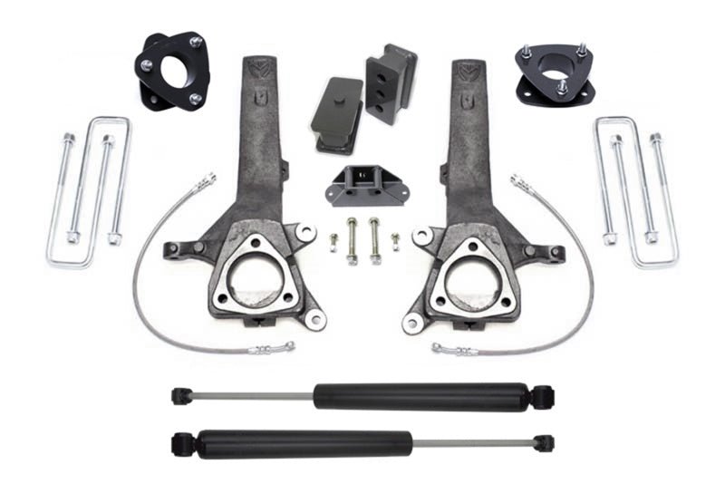 Maxtrac - MaxTrac 04 - 18 Nissan Titan 2WD 6.5in/4in MaxPro Spindle Lift Kit w/MaxTrac Shocks - Demon Performance