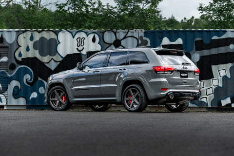 MBRP - MBRP 2012+ Jeep Grand Cherokee SRT 6.4L 3in Dual Rear Exit Aluminized Catback Exhaust - T304 Tips - Demon Performance