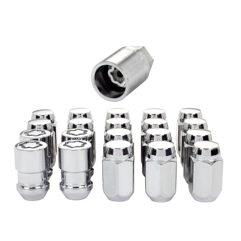 McGard - McGard 5 Lug Hex Install Kit (Clamshell) w/Locks (Cone Seat Nut) 1/2 - 20 / 13/16 Hex - Chrome - Demon Performance