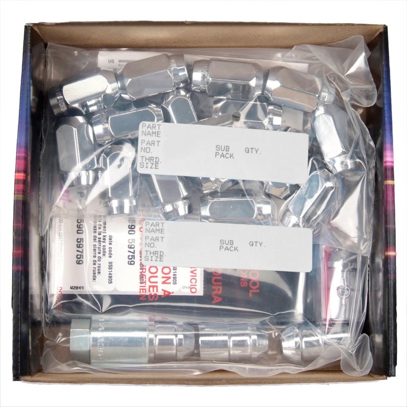 McGard - McGard 5 Lug Hex Install Kit w/Locks (Cone Seat Nut) 1/2 - 20 / 13/16 Hex / 1.5in. Length - Chrome - Demon Performance