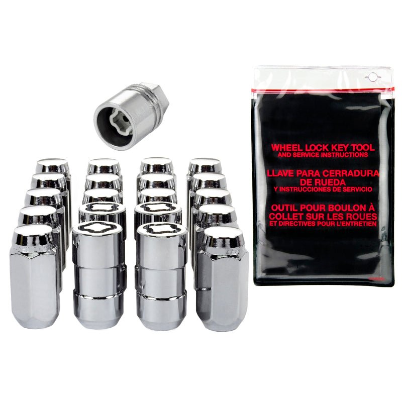 McGard - McGard 5 Lug Hex Install Kit w/Locks (Cone Seat Nut) 9/16 - 18 / 7/8 Hex / 1.75in. Length - Chrome - Demon Performance