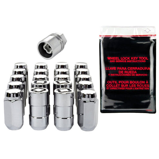 McGard - McGard 5 Lug Hex Install Kit w/Locks (Cone Seat Nut) 9/16 - 18 / 7/8 Hex / 1.75in. Length - Chrome - Demon Performance