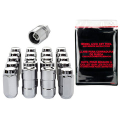 McGard - McGard 5 Lug Hex Install Kit w/Locks (Cone Seat Nut) 9/16 - 18 / 7/8 Hex / 1.75in. Length - Chrome - Demon Performance