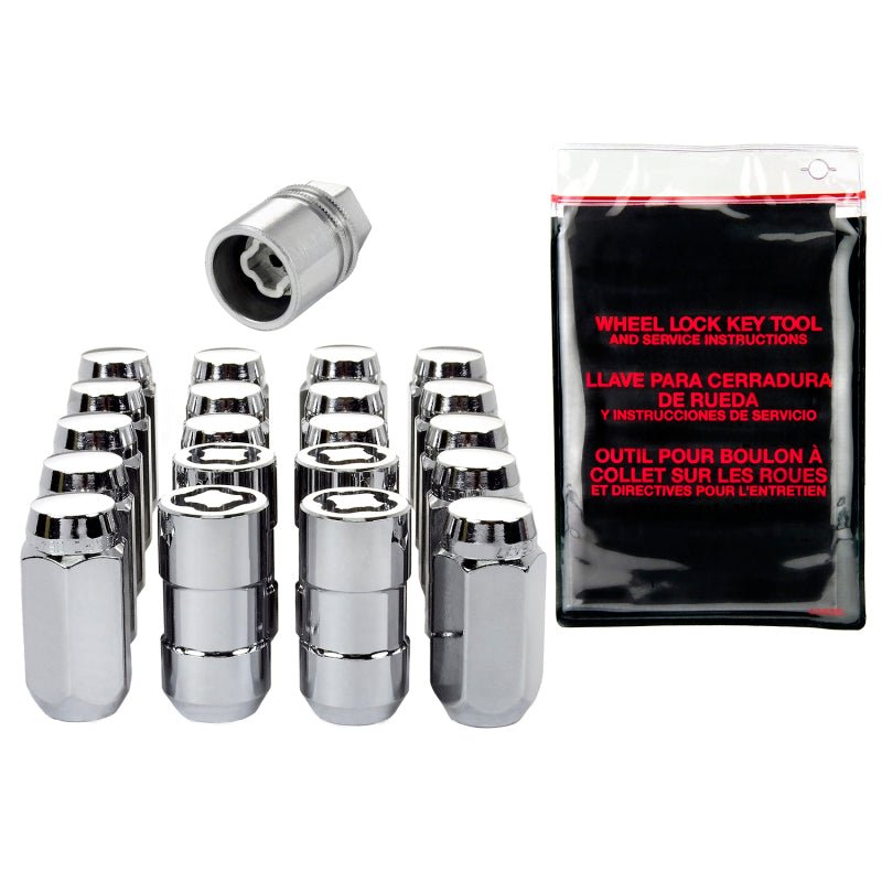McGard - McGard 5 Lug Hex Install Kit w/Locks (Cone Seat Nut) 9/16 - 18 / 7/8 Hex / 1.75in. Length - Chrome - Demon Performance