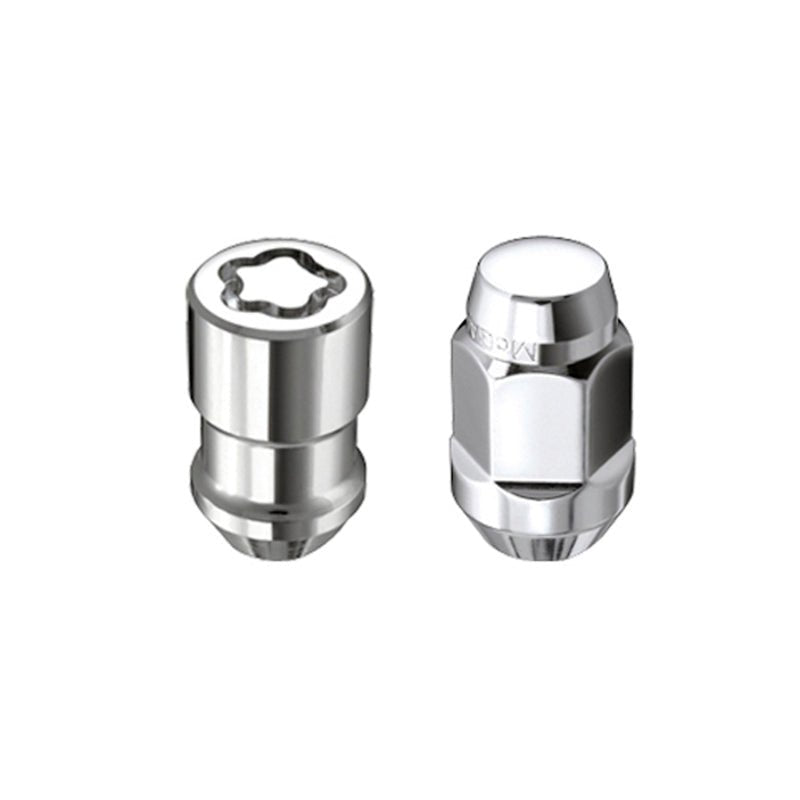 McGard - McGard 5 Lug Hex Install Kit w/Locks (Cone Seat Nut / Bulge) 1/2 - 20 / 3/4 Hex / 1.45in. L - Chrome - Demon Performance