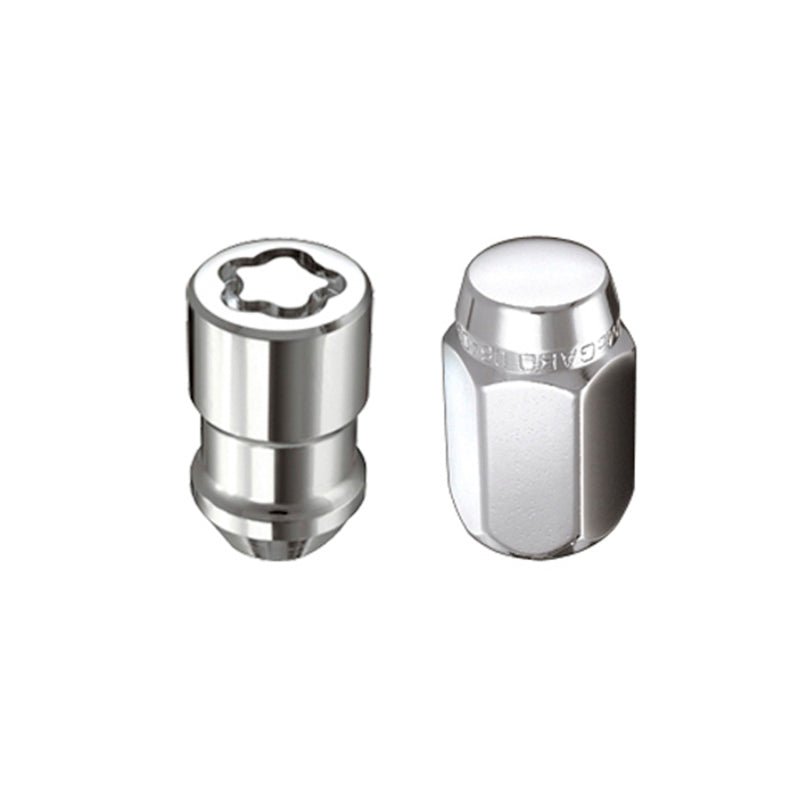 McGard - McGard 6 Lug Hex Install Kit w/Locks (Cone Seat Nut) M12X1.25 / 13/16 Hex / 1.28in. L - Chrome - Demon Performance