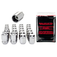 McGard - McGard 6 Lug Hex Install Kit w/Locks (Cone Seat Nut) M12X1.25 / 13/16 Hex / 1.28in. L - Chrome - Demon Performance