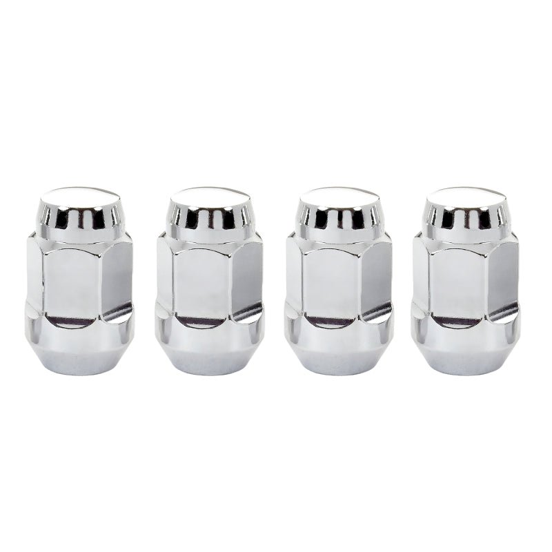 McGard - McGard Hex Lug Nut (Cone Seat Bulge Style) 1/2 - 20 / 3/4 Hex / 1.45in. Length (4 - pack) - Chrome - Demon Performance