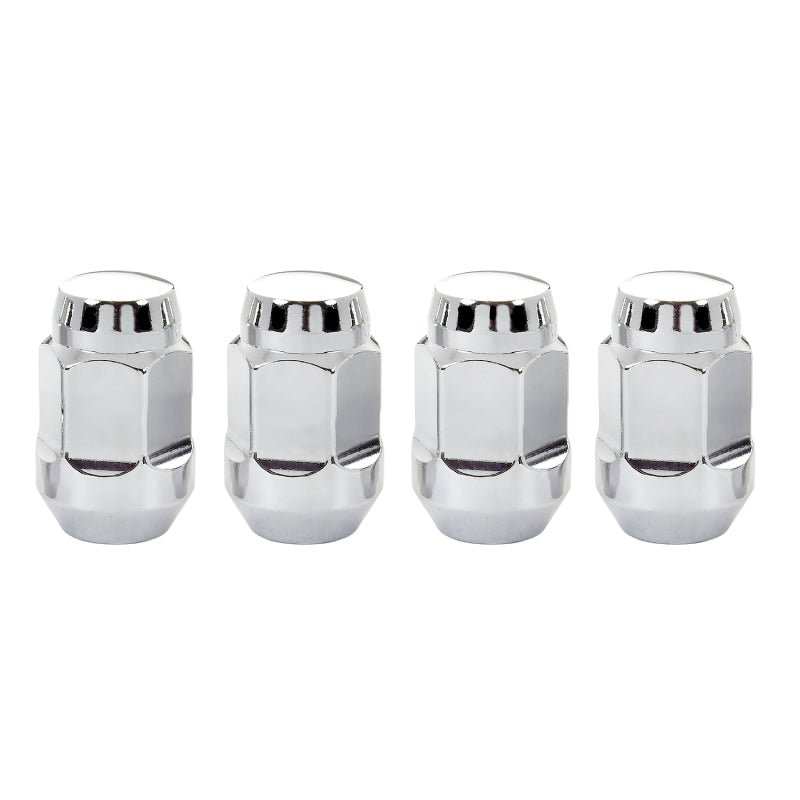 McGard - McGard Hex Lug Nut (Cone Seat Bulge Style) 1/2 - 20 / 3/4 Hex / 1.45in. Length (4 - pack) - Chrome - Demon Performance