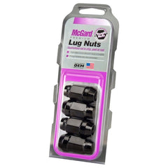 McGard - McGard Hex Lug Nut (Cone Seat Bulge Style) M14X1.5 / 22mm Hex / 1.635in. Length (4 - Pack) - Black - Demon Performance