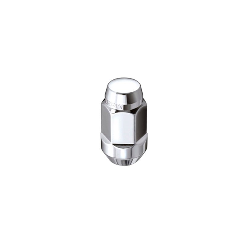 McGard - McGard Hex Lug Nut (Cone Seat Bulge Style) M14X1.5 / 22mm Hex / 1.635in. Length (4 - Pack) - Chrome - Demon Performance