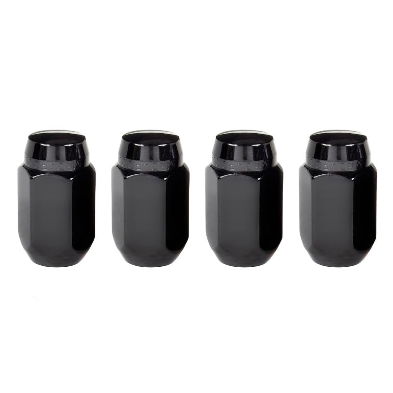 McGard - McGard Hex Lug Nut (Cone Seat) M14X1.5 / 22mm Hex / 1.635in. Length (4 - Pack) - Black - Demon Performance