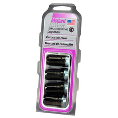 McGard - McGard SplineDrive Lug Nut (Cone Seat) 1/2 - 20 / 1.60in. Length (4 - Pack) - Black (Req. Tool) - Demon Performance